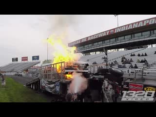 Massive fire runaway diesel on the dyno