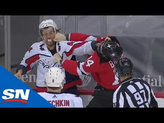 Nathan bastian brenden dillon exchange blows in spirited tilt