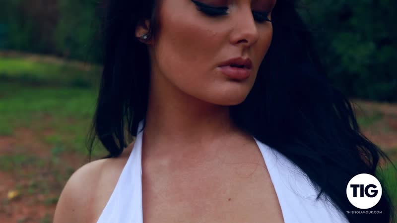Ashleigh gee shooting in sexy white dress