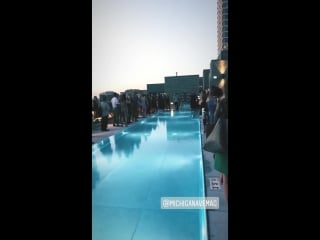 Darren giving a shout out to @teamstarkid in his remarks at the michigan avenue 10th anniversary party sararose instagram story