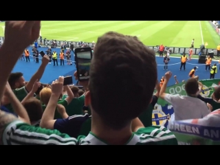 Ireland fans sing will griggs on fire freed from desire by gala on euro2016