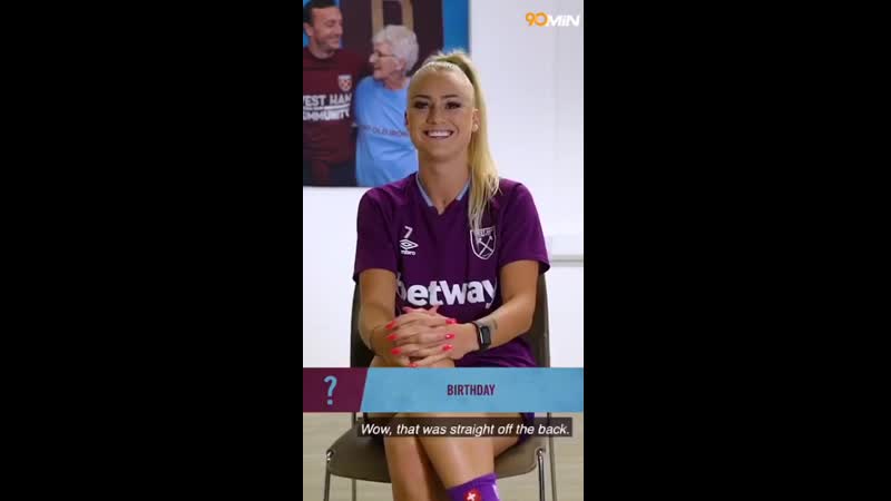 Hilarious 1 on 1 with alisha lehmann