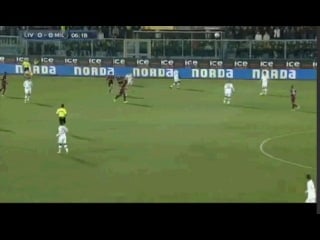 Livorno milan 0 1 7' m balotelli