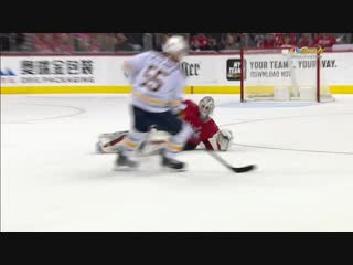 Gotta see it braden holtby comes all the way out to the blue line to make crazy sliding play