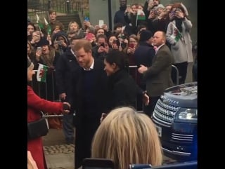 Prince harry and meghan markle visited cardiff, wales (18th january)