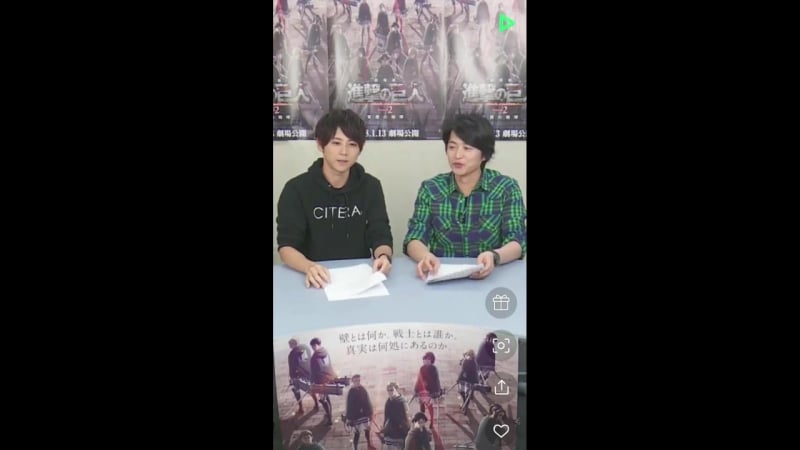 進撃の巨人 linelive ⑤ 5 (shimono hiro, yuki kaji)