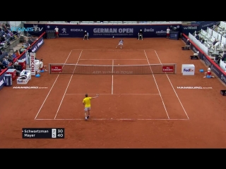 Schwartzman vs mayer инкредибле