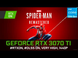 Marvel's spider man remastered | rtx 3070 ti | 1440p, very high, dlss on / off, rtx on