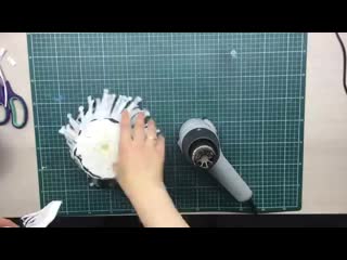 Большой цветок анемона diy how to make a big flower anemone anêmona flor gra