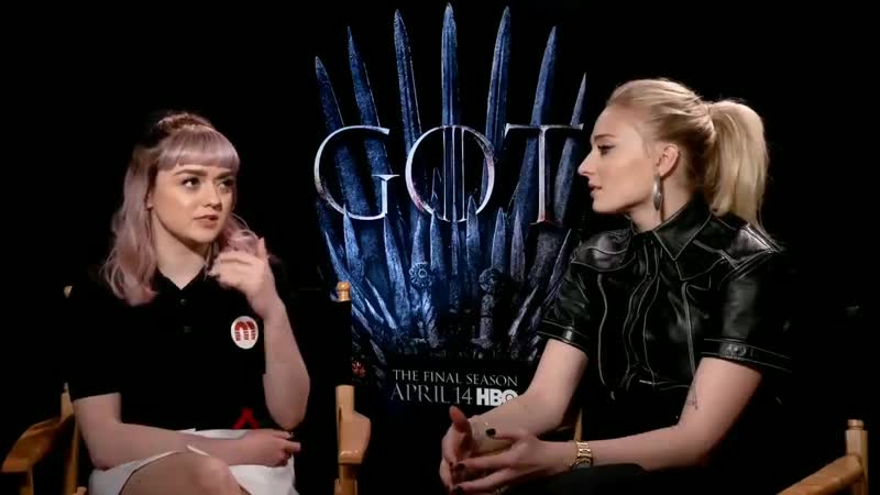 @maisie williams talks @bts twt during her gameofthrones interview she went see burn the