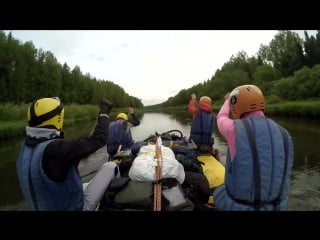 Rafting on river golden kitat (fullhd)