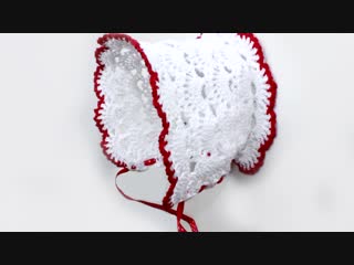 Чепчик крючком (2 часть) crochet baby hat