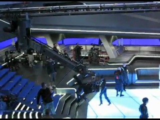 Tron legacy (behind the scenes) libations overhead graphlite motion control crane