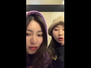 200110 eunbin with seungyeon @ instagram live
