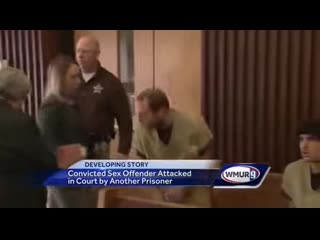 What do you do when you want to hit a молодые but your hands are cuffed to your waist?