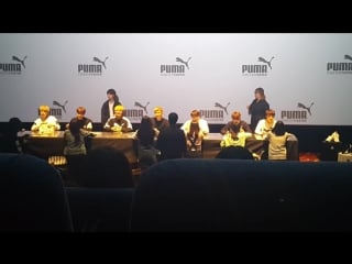 `fancam` 160402 puma blaze x bts fansign