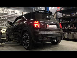 Mini cooper jcw даунпайп и сток выхлоп