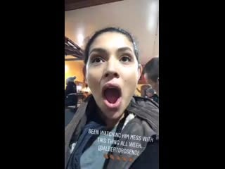 When you are on set and your castmate cant believe you actually made it! rubikcube missionacomplished @arosende @msmayoalldayo c