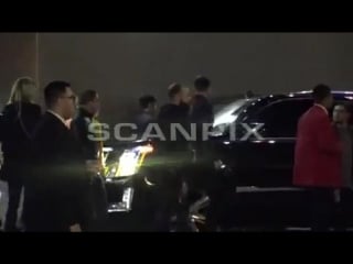 Justin leaving hillsong conference in los angeles, california