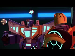 «transformers cyberverse bumblebee cyberverse adventures» alien hunt! with meteorfire and cosmos (episode 21 full hd)