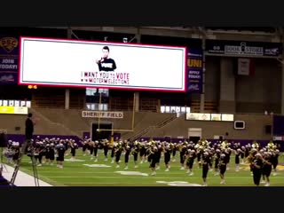 Misha collins on instagram “this is a jumbotron at a stadium in iowa i don’t k