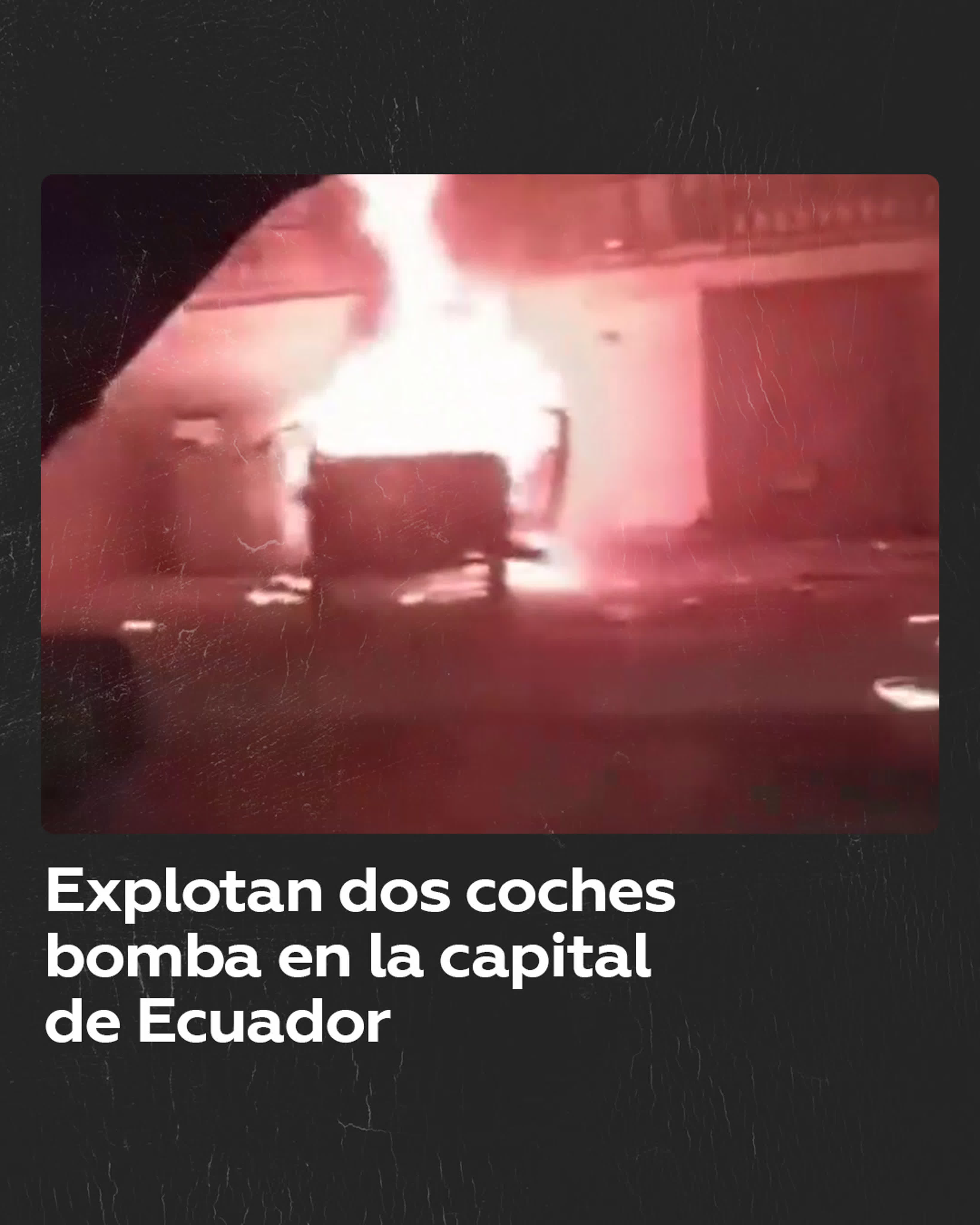 Explotan dos coches bomba en la capital de ecuador