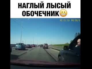 Наглый лысый обочечник