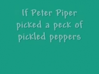 Peter piper (tongue twister song) a funny song by bryant oden