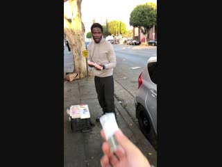 I love passing out weed to the needy skid row, los angeles 3 grams for this street hustler