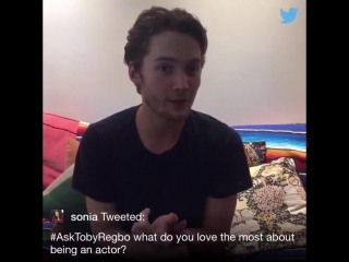 Toby regbo q&a tlk
