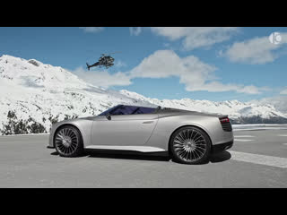 Audi e tron spyder wild sports car with diesel hybrid drive