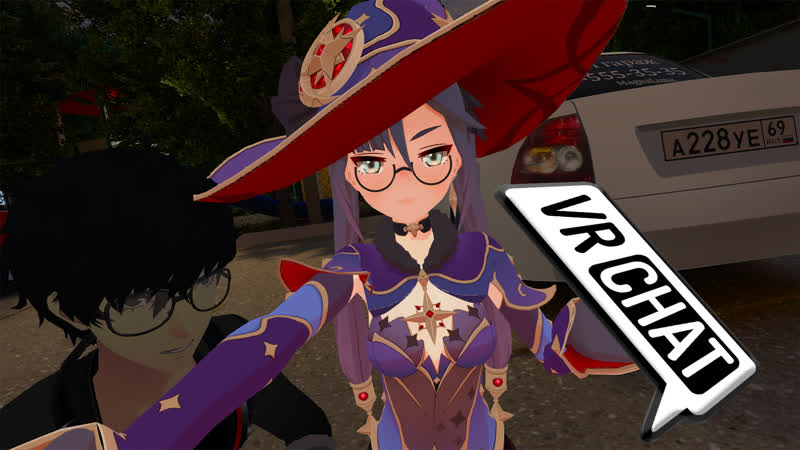 Анимешные девочки общаются в vrchat