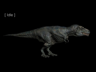 Tyrannosaurus rex animation