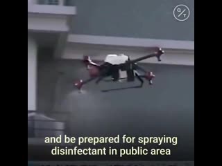 China disinfect streets by drones