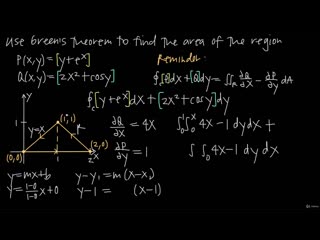 [36 vectors green's theorem] 296 greens theorem for two regions