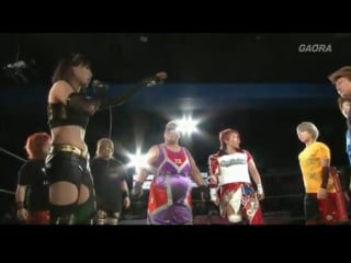 {ozabun} aja kong dynamite kansai vs mayumi ozaki mio shirai (6 7 14) pro shot