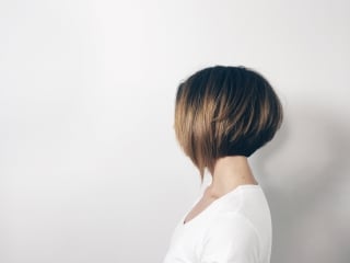 How to cut classic bob with long asymmetrical fringe