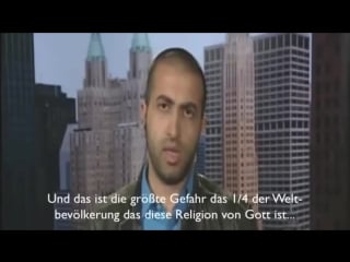 Ex muslim, sohn des hamas führers "der grösste porn ist allah der gott des islam"