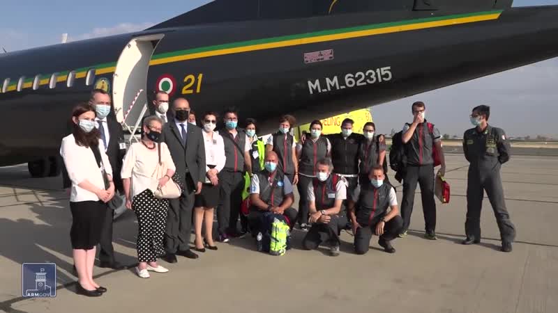 Իտալիայից հայաստան է ժամանել բժիշկների 11 հոգանոց խումբը՝ անհրաժեշտ առողջապահական պարագաներով