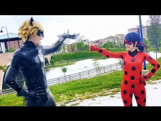 Ladybug and chat noir cosplay