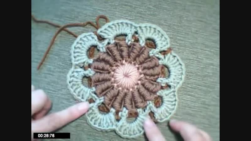 Квадрат крючком мотив april dawn