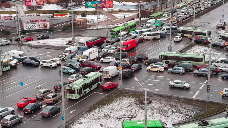 Затор у менску