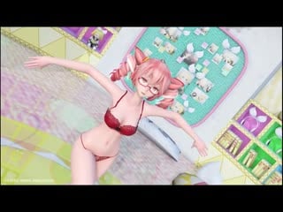 Mmd r 18 [normal] teto red lingerie deep blue town author orion dobledosis