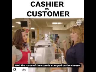 Customer service cashier vs customer