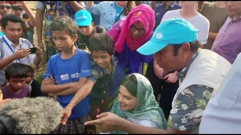 Priyanka chopra visits rohingya refugee camps in bangladesh