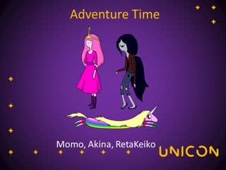 , akina, retakeiko princess bubblegum, lady rainicorn, marceline adventure time