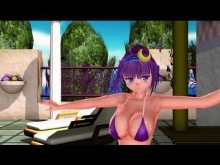 【東方mmd】紳士向け水着でパチュリーがハイファイレイヴァー