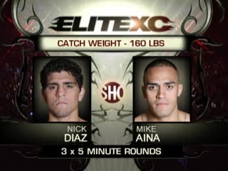 Nick diaz vs mike aina [elitexc uprising]