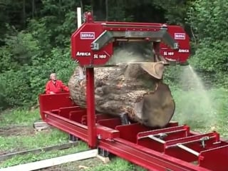 Serra big logs with the africa sl 160