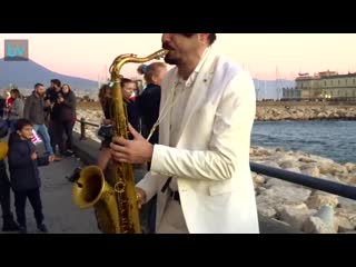 Dance monkey street sax performance